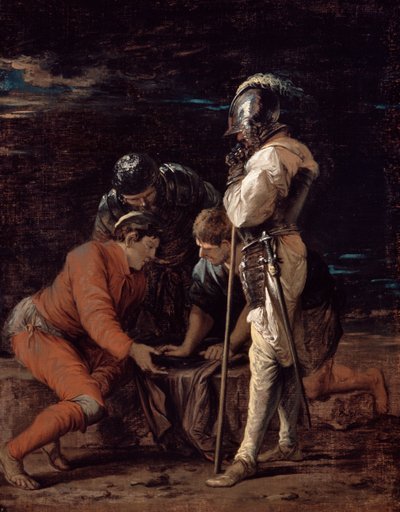 Soldados jugando de Salvator Rosa